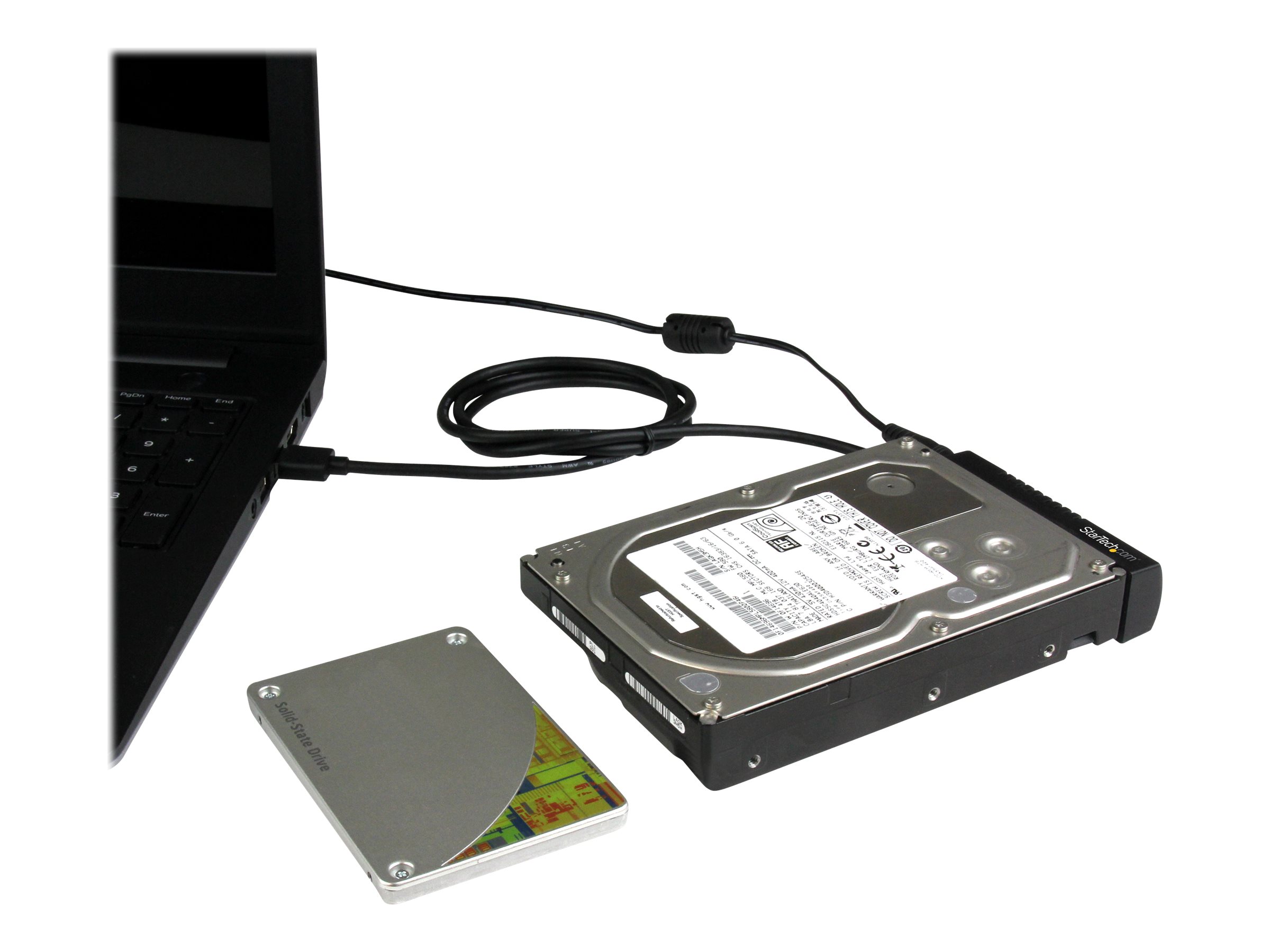 StarTech.com USB 3.1 (10Gbit/s) Adapter Kabel für 2
5" und 3
5" SATA SSD/HDD Laufwerke - Unterstützt SATA III - Speicher-Controller - SATA 6Gb/s - USB 3.1 (Gen 2)