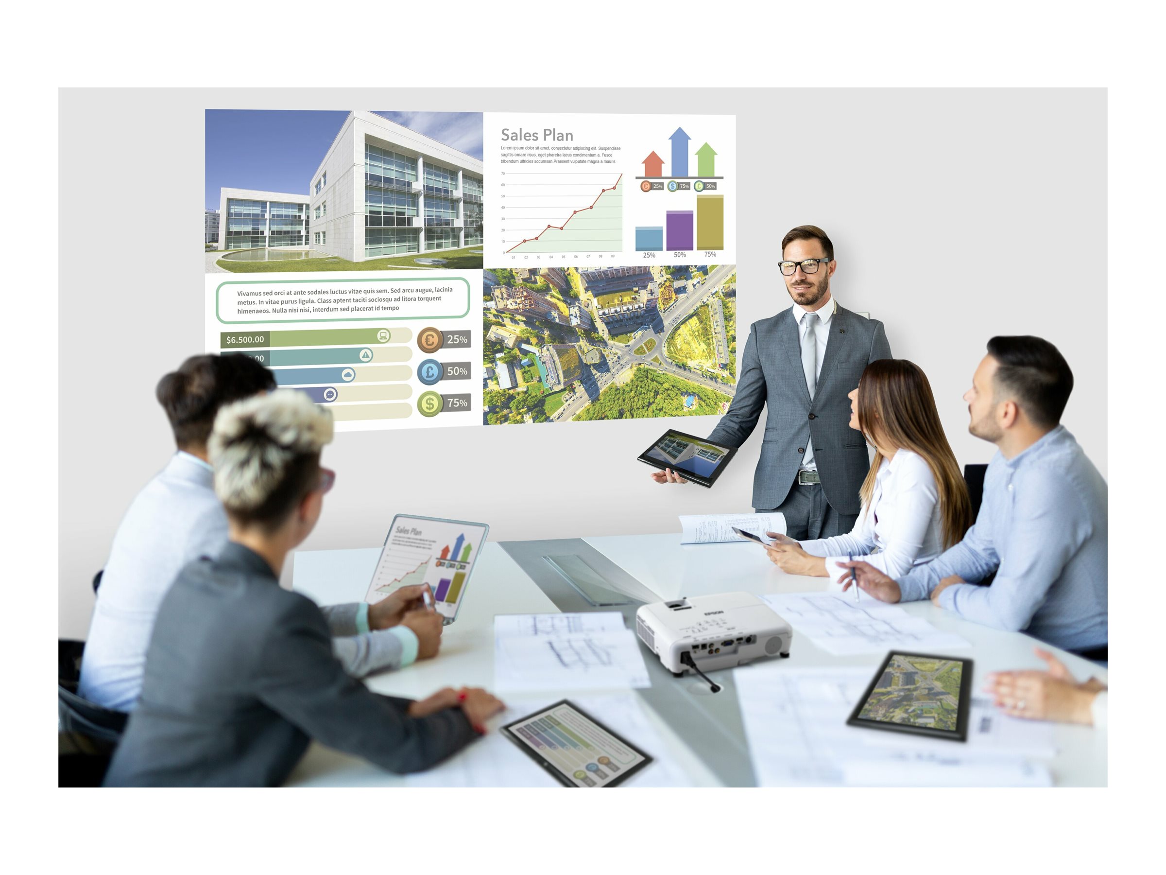 Epson EB-982W - 3-LCD-Projektor - LAN