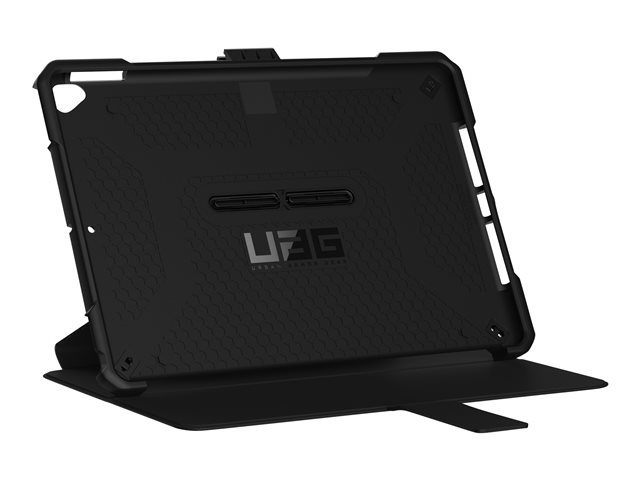 UAG Rugged Case for iPad 10.2-in (7/8 Gen, 2019/2020) - Metropolis Black - Flip-Hülle für Tablet - composite - Schwarz - 10.2" - für Apple 10.2-inch iPad (7. Generation, 8. Generation)
