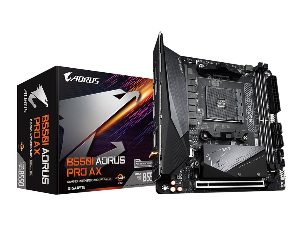 Gigabyte B550I AORUS PRO AX - 1.0 - Motherboard - Mini-ITX - Socket AM4 - AMD B550