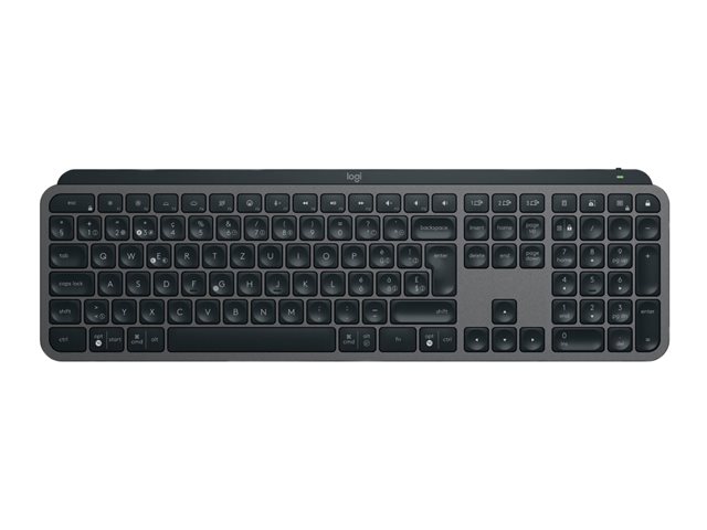 Logitech MX Keys S - Tastatur - QWERTZ - Deutsch - Graphite - mit Palm Rest Eingabegerät