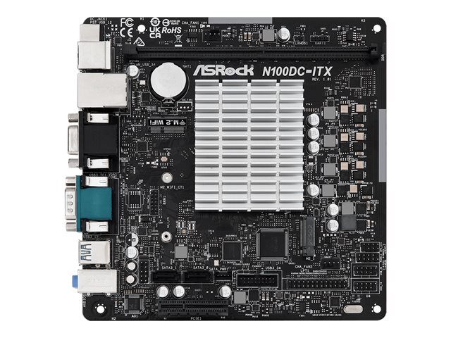 ASRock N100DC-ITX - Motherboard - Mini-ITX - Intel N-series N100