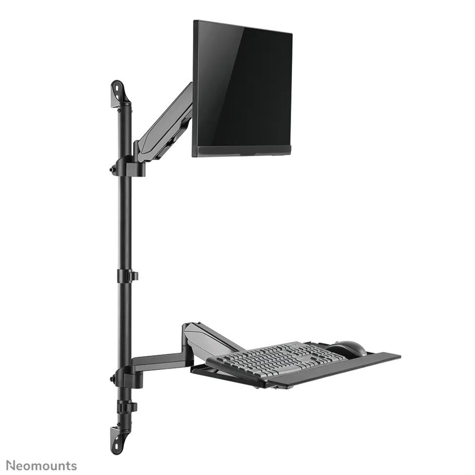 Neomounts WL90-325BL1 Monitor-Wandhalterung 43,2 cm (17) - 81,3 cm (32) Schwarz Tastaturablage, Höhenverstellbar, Neigbar, Schwenkbar, Rotierbar