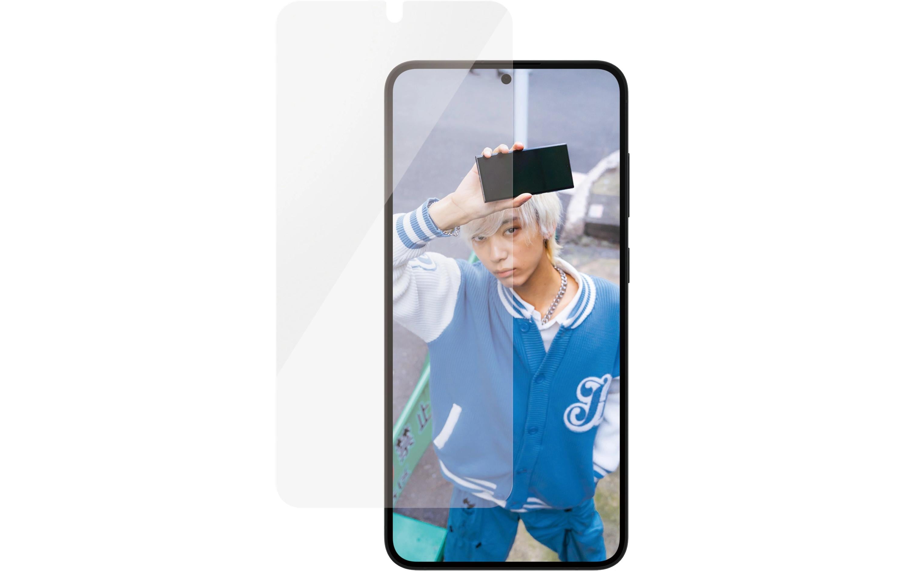 PanzerGlass Ceramic Protection - Bildschirmschutz für Handy - ultrabreite Passform - Glas