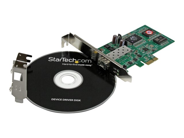 StarTech.com PCI Express Ethernet Gigabit LWL Netzwerkkarte mit offenem SFP - PCIe Glasfaser SFP NIC - Gigabit Ethernet Adapter - Netzwerkadapter - PCIe
