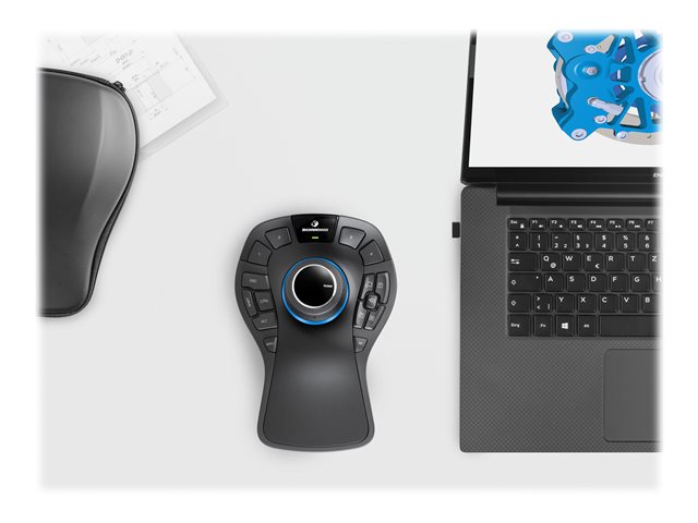 3Dconnexion SpaceMouse Pro Wireless - Bluetooth Edition - 3D-Maus - 2.4 GHz
Bluetooth
USB-C