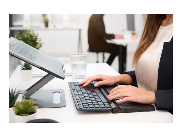 Contour RollerMouse Pro - zentrale Maus - mit schmaler Armauflage und veganem Leder