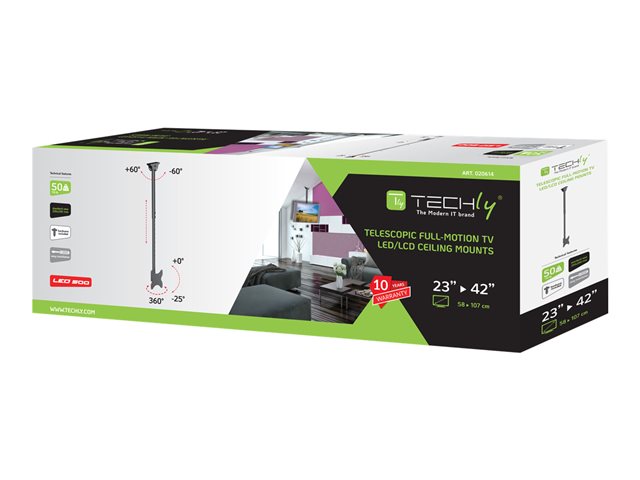 TECHly Klammer - für LCD-Display - Schwarz