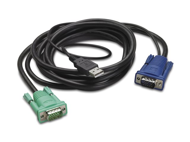 APC - Tastatur- / Video- / Maus- (KVM-) Kabel - USB, HD-15 (VGA) (M) zu HD-15 (VGA) (M) - 1.83 m - für P/N: AP5201, AP5202, AP5808, AP5816, KVM1116R