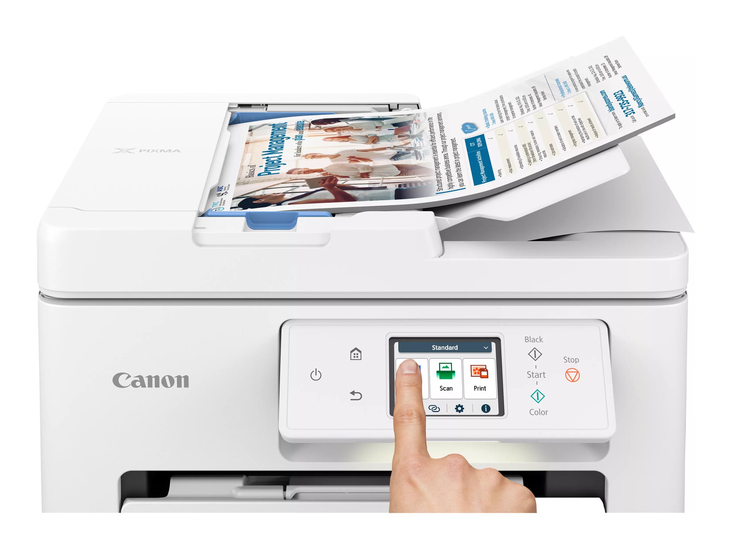 Canon PIXMA TS7750i 3 in 1 Tintenstrahl-Multifunktionsdrucker grau