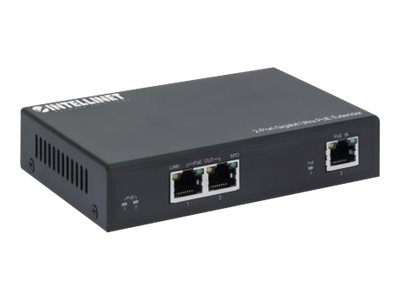 Intellinet 2-Port Gigabit Ultra PoE Extender
Adds up to 100 m (328 ft.) to PoE Range
PoE Power Budget 60 W
Two PSE Ports with 30 W Output Each
IEEE 802.3bt/at/af Compliant
Metal Housing - Netzwerk-/Stromextender - 10Mb LAN
100Mb LAN
1GbE