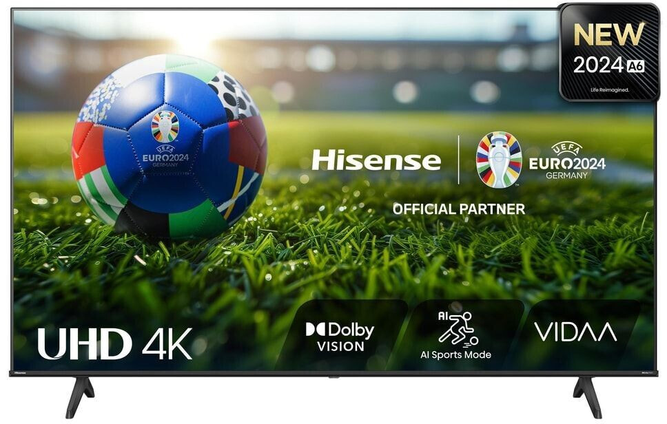 Hisense 75A6N - 190.5 cm (75") Diagonalklasse A6N Series LCD-TV mit LED-Hintergrundbeleuchtung - Smart TV - VIDAA - 4K UHD (2160p) 3840 x 2160 - HDR - Direct LED - Schwarz