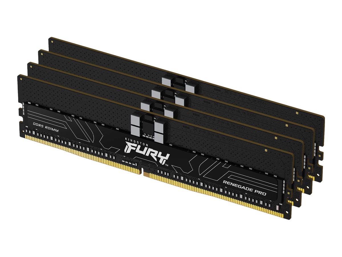 Kingston FURY Renegade Pro - DDR5 - Kit - 128 GB: 4 x 32 GB - DIMM 288-PIN - 4800 MHz / PC5-38400 - registriert