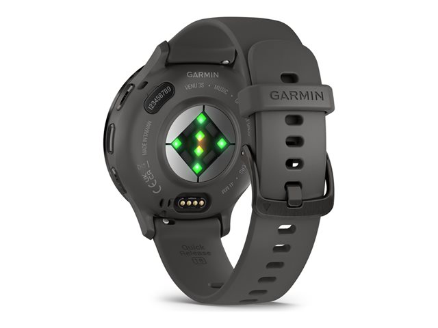 Garmin Venu 3S - Pebble Gray - intelligente Uhr mit Band - 8 GB