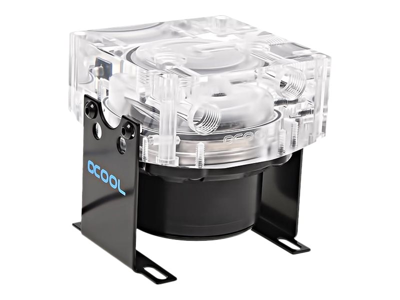 Alphacool VPP655 PWM with Eisdecke D5 V.3 - Pumpe und Oberseite des Flüssigkeitskühlsystems
