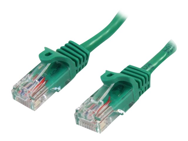 StarTech.com 0,5m Cat5e Ethernet Netzwerkkabel Snagless mit RJ45 - Cat 5e UTP Kabel - Grün - Patch-Kabel - RJ-45 (M) bis RJ-45 (M) - 50 cm - UTP - CAT 5e - ohne Haken, verseilt - grün