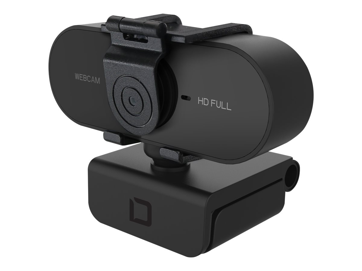 DICOTA Webcam PRO Plus Full HD - Webcam - Farbe - 1920 x 1080 - 1080p - Audio - USB 2.0