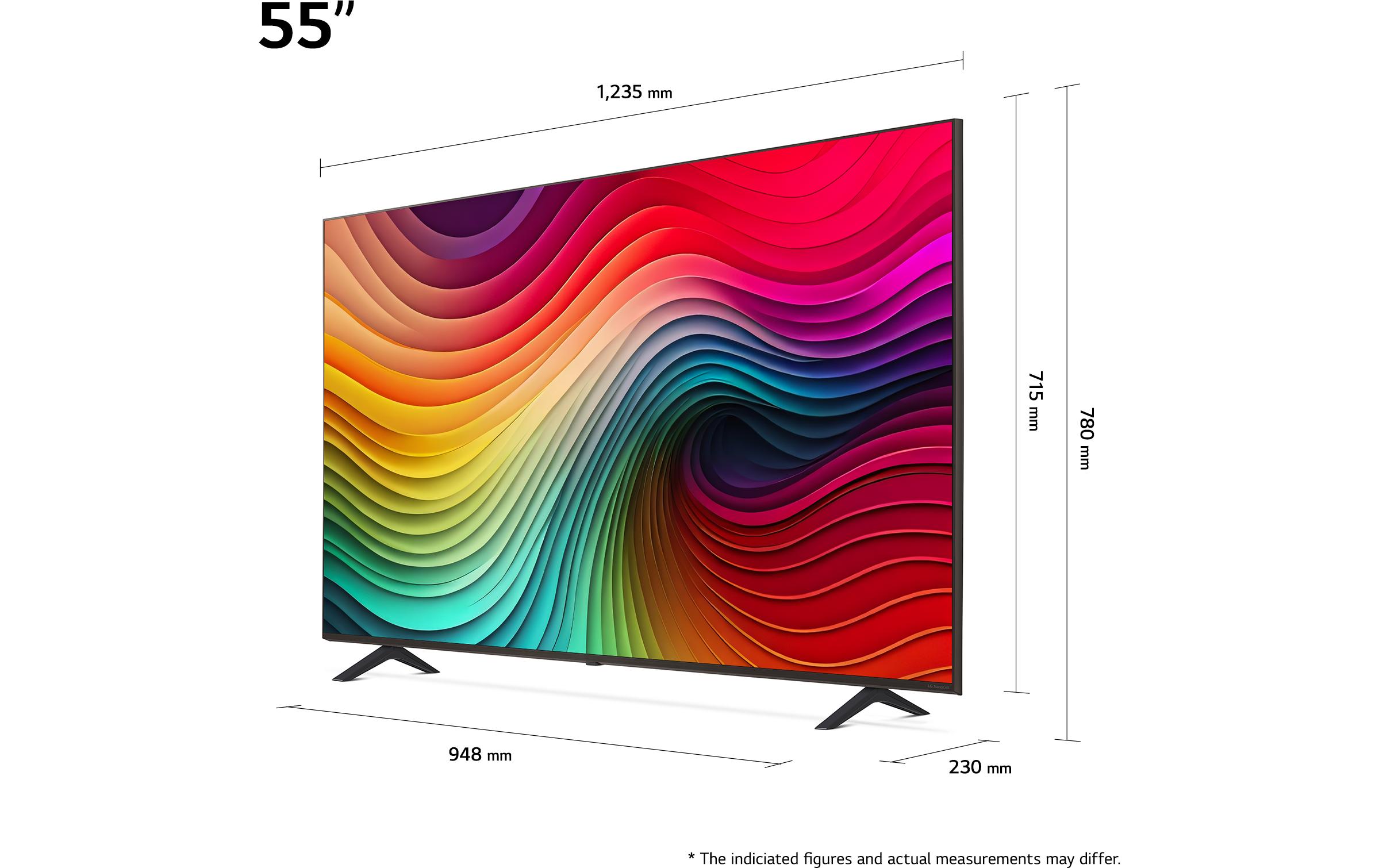 LG NanoCell 55NANO82T6B Fernseher 139.7 cm 55" 4K Ultra HD Smart-TV WLAN Schwarz - 139,7 cm - 55" - UHD (3840x2160) - DVB-C - DVB-S2 - DVB-T2 - HDMI - RJ-45 - TOS-Link - 60 Hz