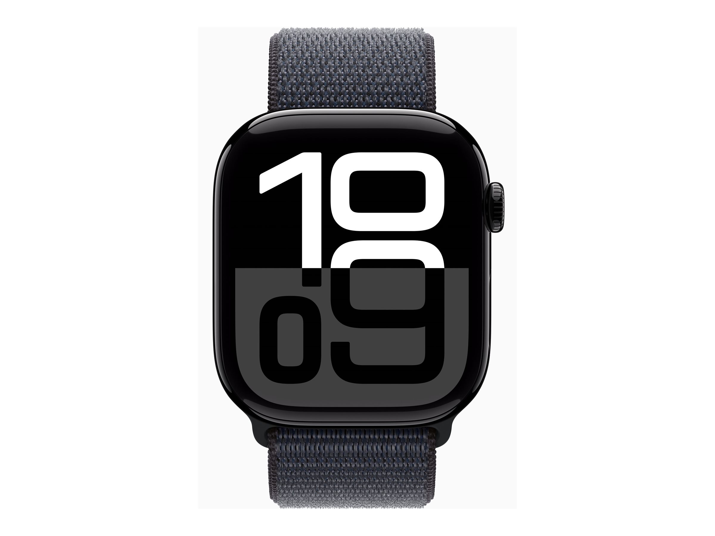 Apple Watch Series 10 GPS + Cellular 46mm Jet Black Aluminium Case mit Ink Sport Band (MWY53QF/A)