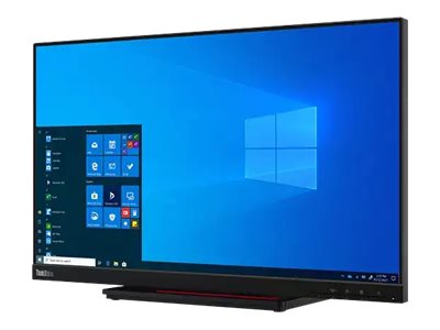 Lenovo ThinkVision T24t-20 - LED-Monitor - 61 cm (24") (23.8" sichtbar) - Touchscreen - 1920 x 1080 Full HD (1080p) @ 60 Hz - IPS - 300 cd/m² - 1000:1 - 4 ms - HDMI, DisplayPort, USB-C - Raven Black - Campus