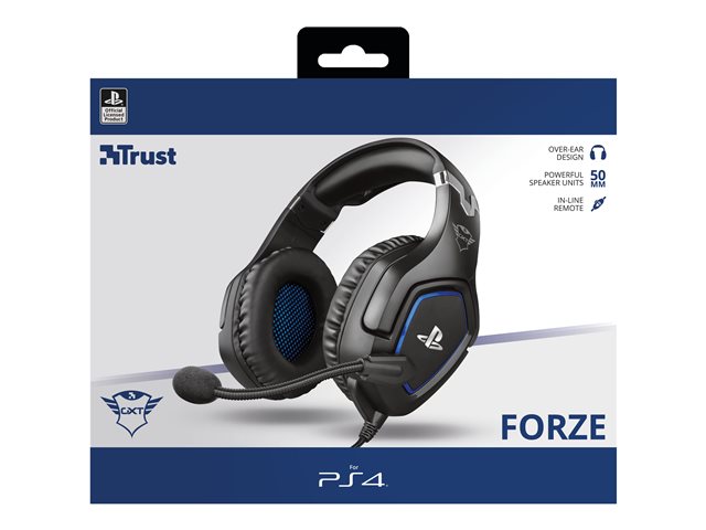 Trust Gaming GXT 488 Forze - Headset - ohrumschließend - kabelgebunden - 3,5 mm Stecker - Schwarz - für Sony PlayStation 4, Sony PlayStation 4 Pro, Sony PlayStation 4 Slim