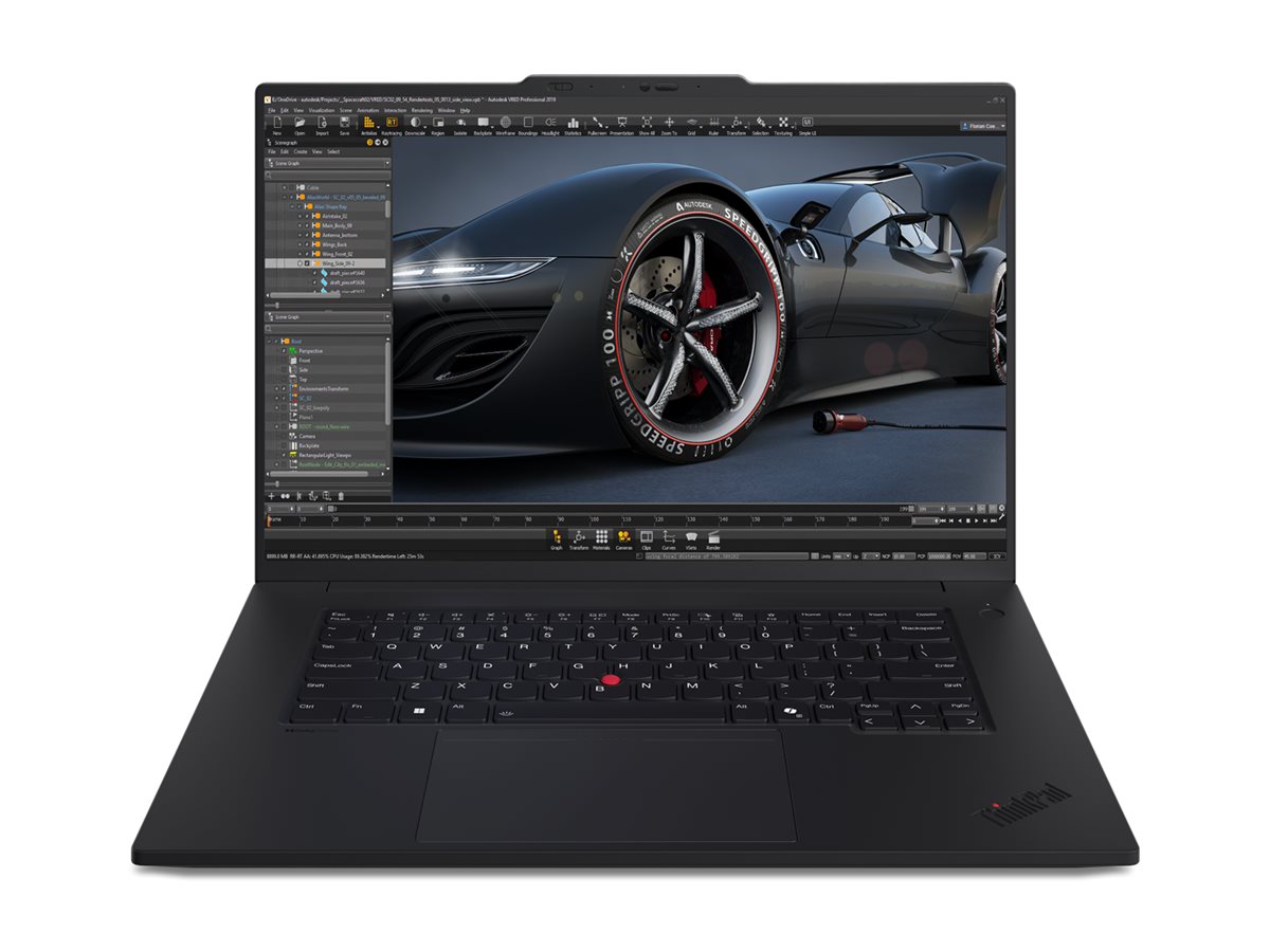 Lenovo ThinkPad P1 Gen 7 - 40.6 cm (16") - Core Ultra 7 165H - Intel Evo vPro Enterprise Platform - 64 GB RAM - 2 TB SSD - Deutsch