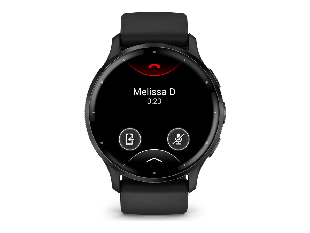 Garmin Venu 3 - schwarzes faserverstärktes Polymer - intelligente Uhr mit Band - 8 GB