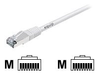 equip - Patch-Kabel - RJ-45 (M) zu RJ-45 (M) - 5 m - FTP - CAT 6a - geformt - weiß