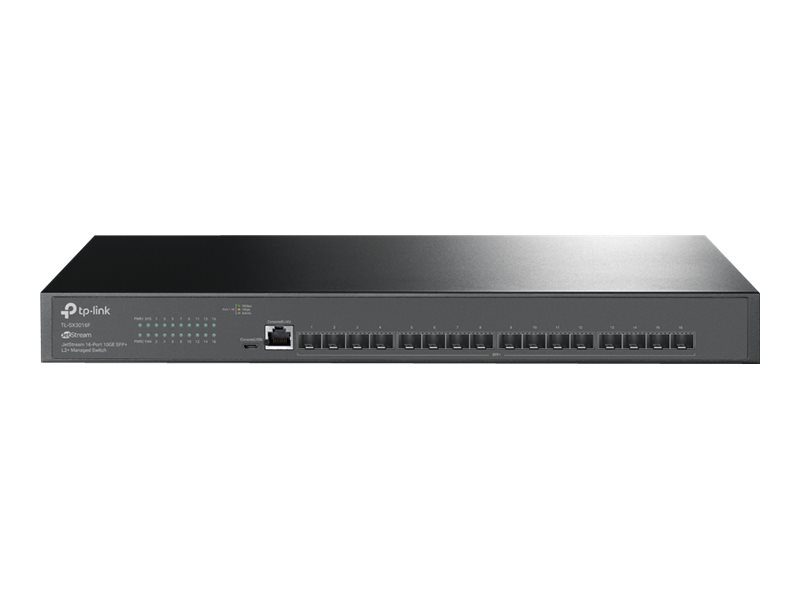 TP-Link JetStream TL-SX3016F V1 - Switch - 16 Anschlüsse - managed - an Rack montierbar