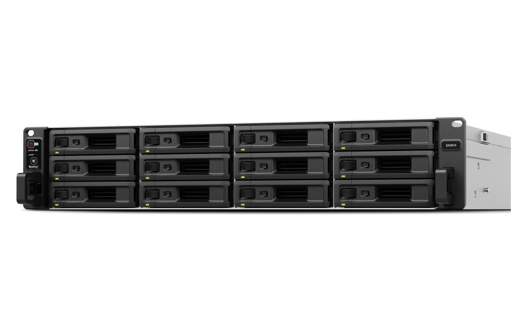 Synology SA SA3410 NAS & Speicherserver Rack (2U) Eingebauter Ethernet-Anschluss Schwarz - Grau D-1541 (SA3410)