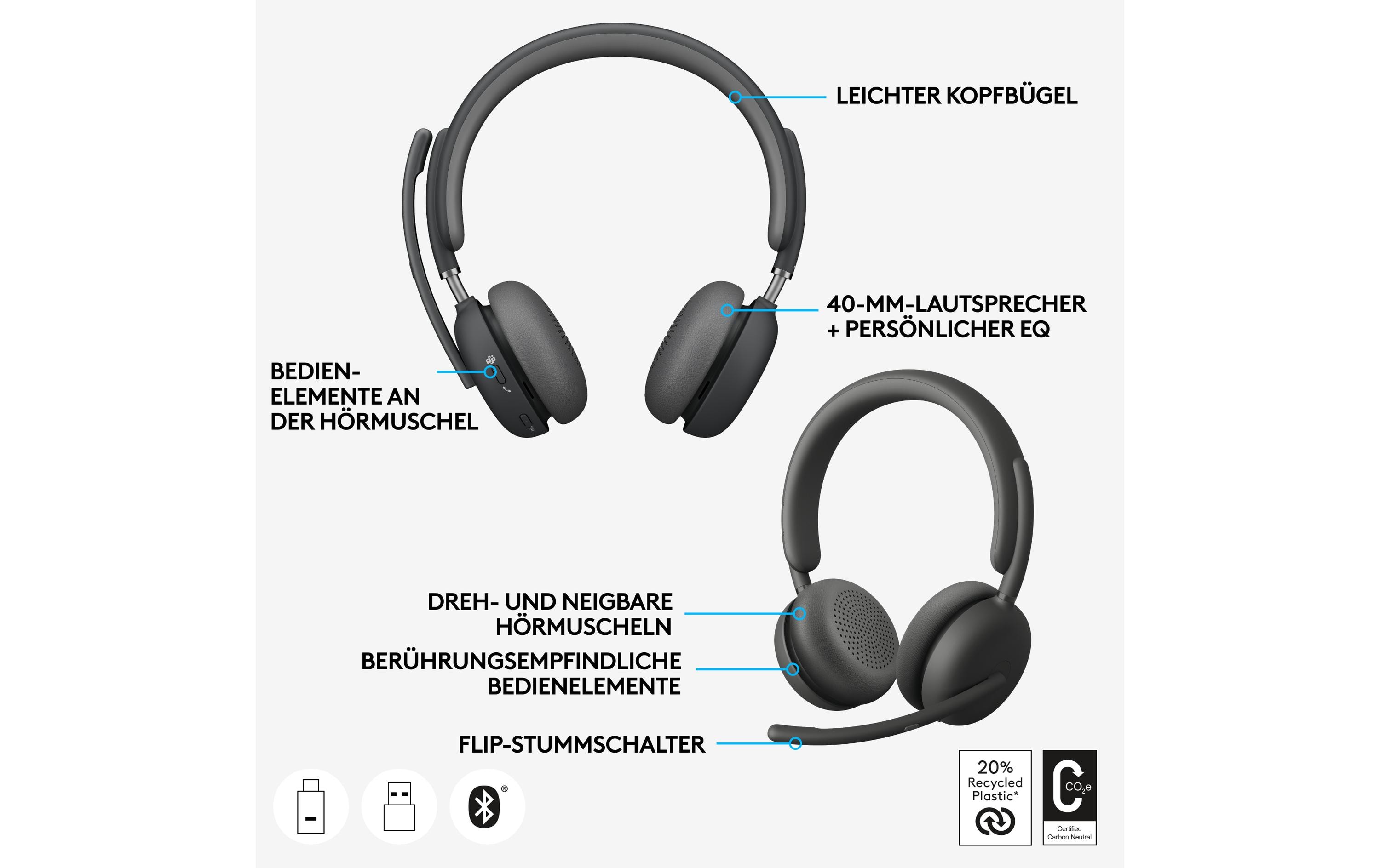 Logitech Zone Wireless 2 - Headset