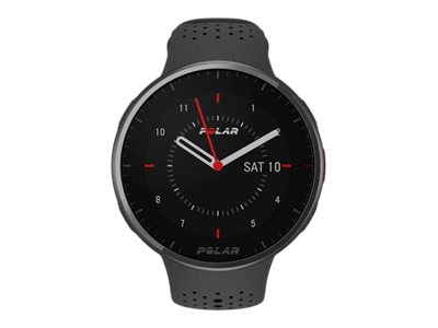 Polar Pacer Pro - Carbon Gray - intelligente Uhr mit Band - grau - 32 MB