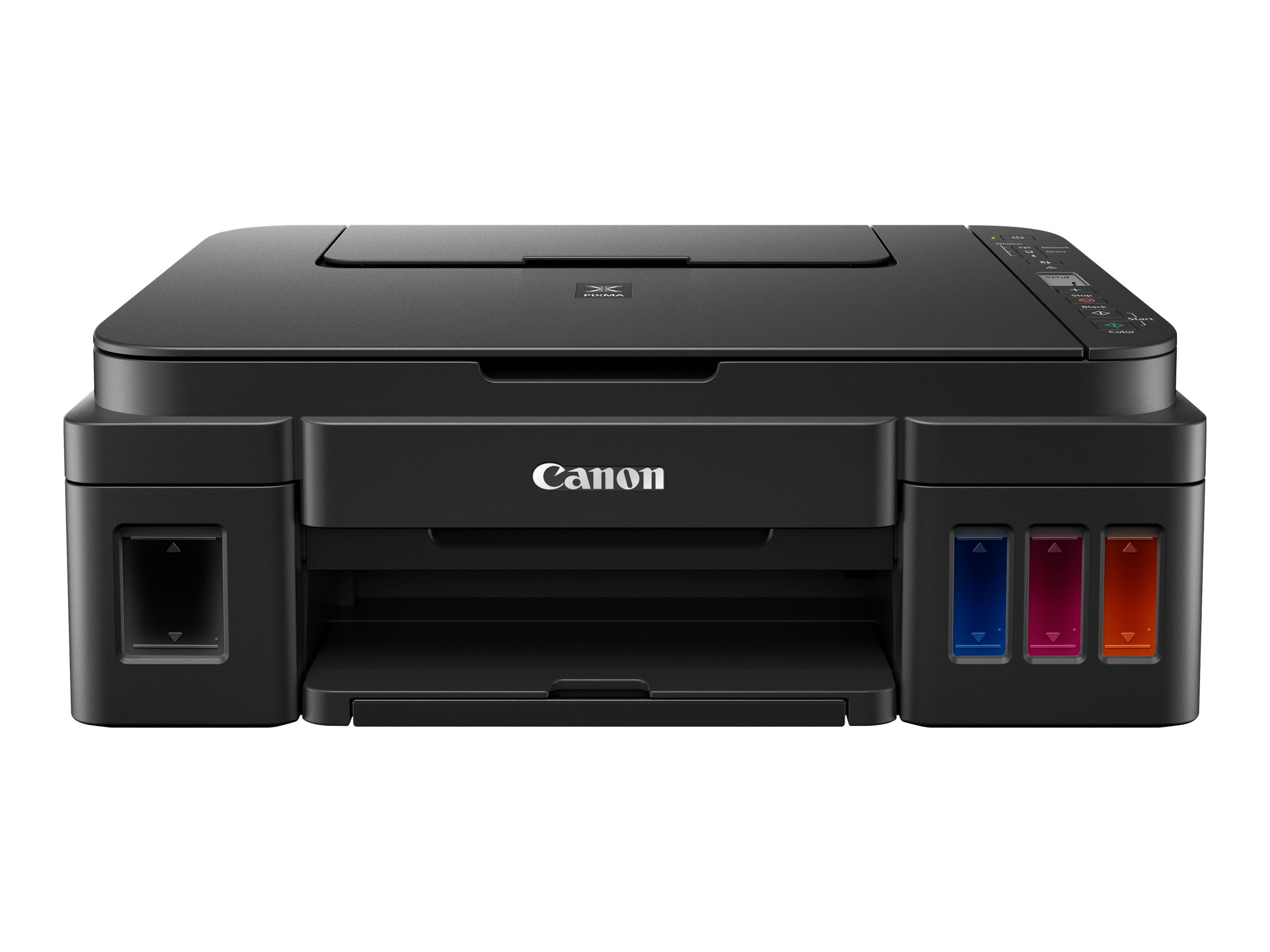 Canon PIXMA G3410 - Multifunktionsdrucker - Farbe - Tintenstrahl - nachfüllbar - 216 x 297 mm (Original) - A4/Legal (Medien) - bis zu 8.8 ipm (Drucken) - 100 Blatt - USB 2.0, Wi-Fi(n)