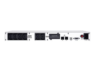 CyberPower OR1500ERM1U Line-Interactive USV 1500VA/900W
Rackmount 1U, USB (HID), AVR, LCD, Ausgang (6) IEC, Expansion Port für opt. Netzwerkkomunikation"