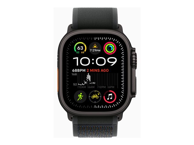 Apple Watch Ultra 2 GPS + Cellular 49mm Black Titanium Case mit Black Trail Band - M/L (MX4V3FD/A)