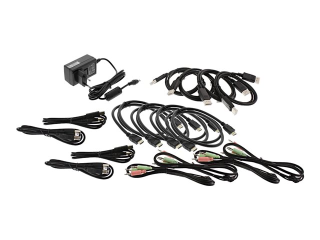 InLine 62644I - KVM-/Audio-/USB-Switch - 4 x KVM/Audio/USB - 1 lokaler Benutzer - Desktop