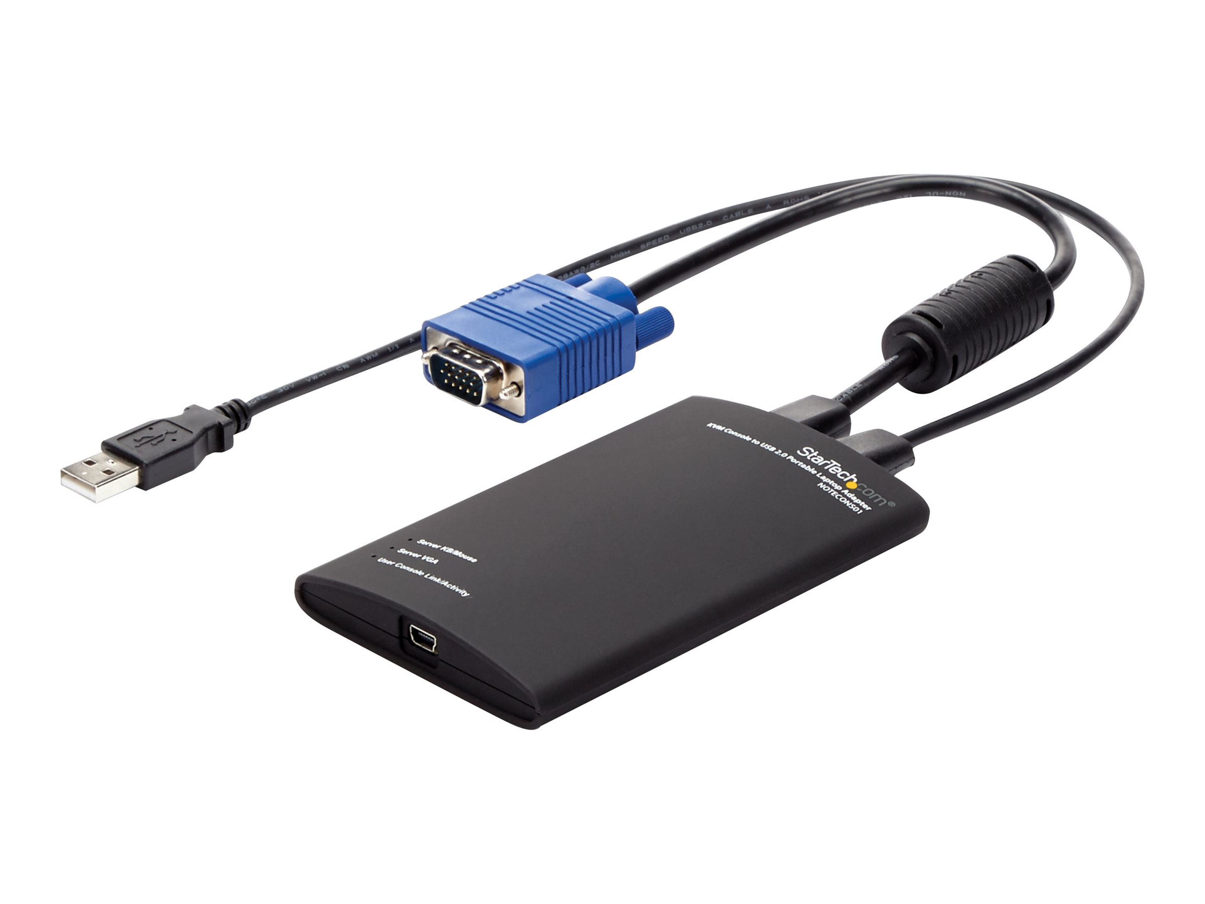 StarTech.com Tragbarer KVM Konsolen auf USB 2.0 Laptop Adapter - KVM-Switch - 1 Anschlüsse