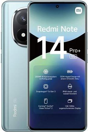 Xiaomi Redmi Note 14 Pro+ Frost Blue - 5G Smartphone - 512 GB - GSM