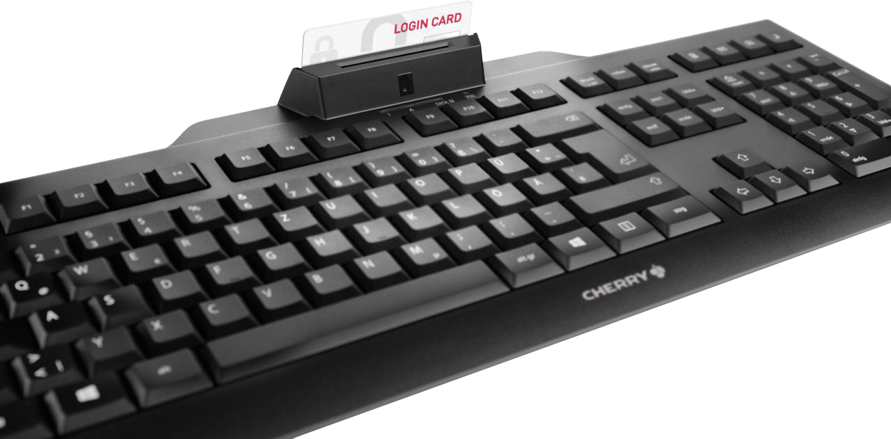 CHERRY KC 1000 SC - Tastatur - Deutsch - Schwarz Eingabegerät