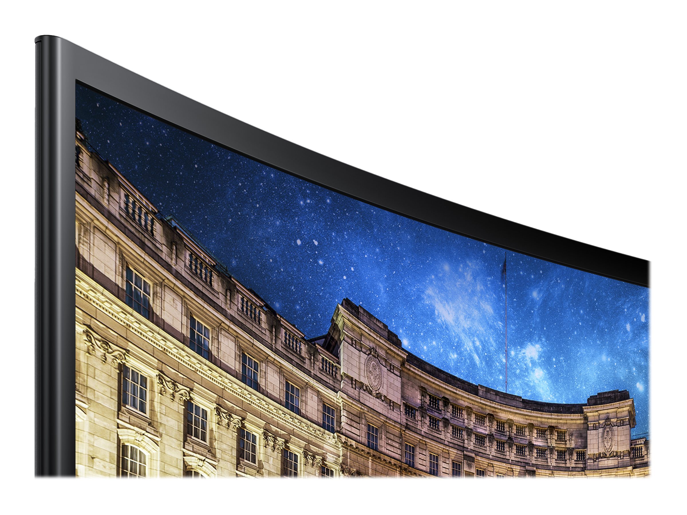 Samsung C24F396FHR - LED-Monitor - gebogen - 59 cm (24") (23.5" sichtbar) - 1920 x 1080 Full HD (1080p) @ 60 Hz - VA - 250 cd/m² - 3000:1 - 4 ms - HDMI, VGA - Shiny Black