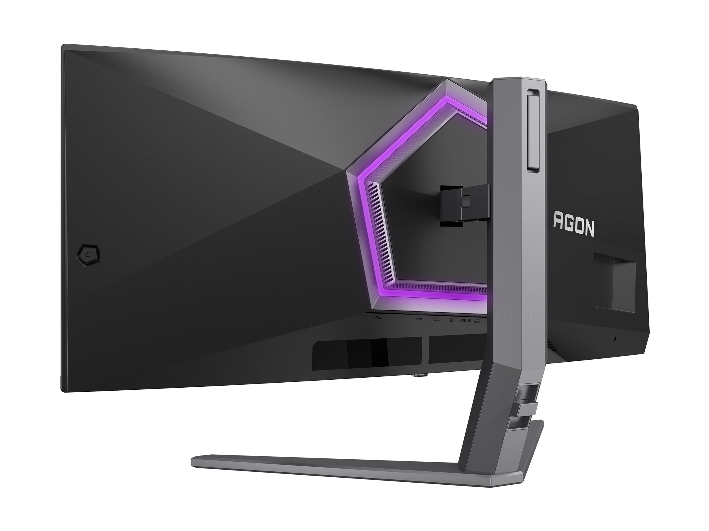 AOC AGON PRO AG346UCD - OLED-Monitor - Gaming - gebogen - 86.36 cm (34") - 3440 x 1440 @ 175 Hz - 15000000:1 - DisplayHDR 400 True Black - 0.03 ms - 2xHDMI, DisplayPort - Lautsprecher - Dunkelgrau