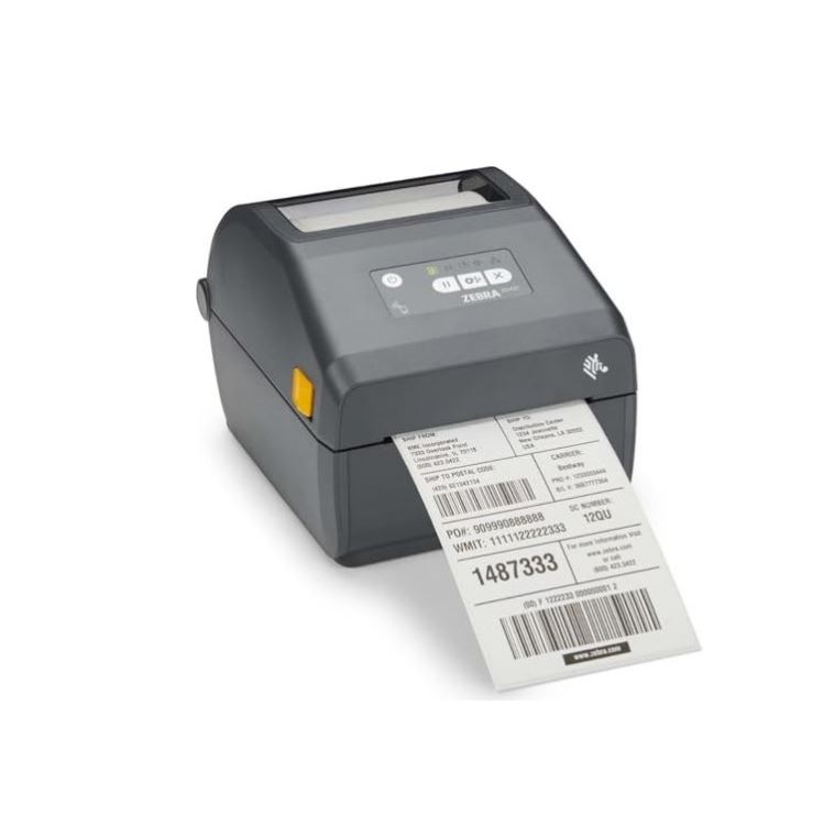 Zebra ZD421d - Etikettendrucker - Thermodirekt - Rolle (10,8 cm) - 203 dpi - bis zu 152 mm/Sek. - USB 2.0, USB-Host, NFC, Wi-Fi(ac), Bluetooth 4.1, Bluetooth LE - Grau (ZD4A042-D0EW02EZ)