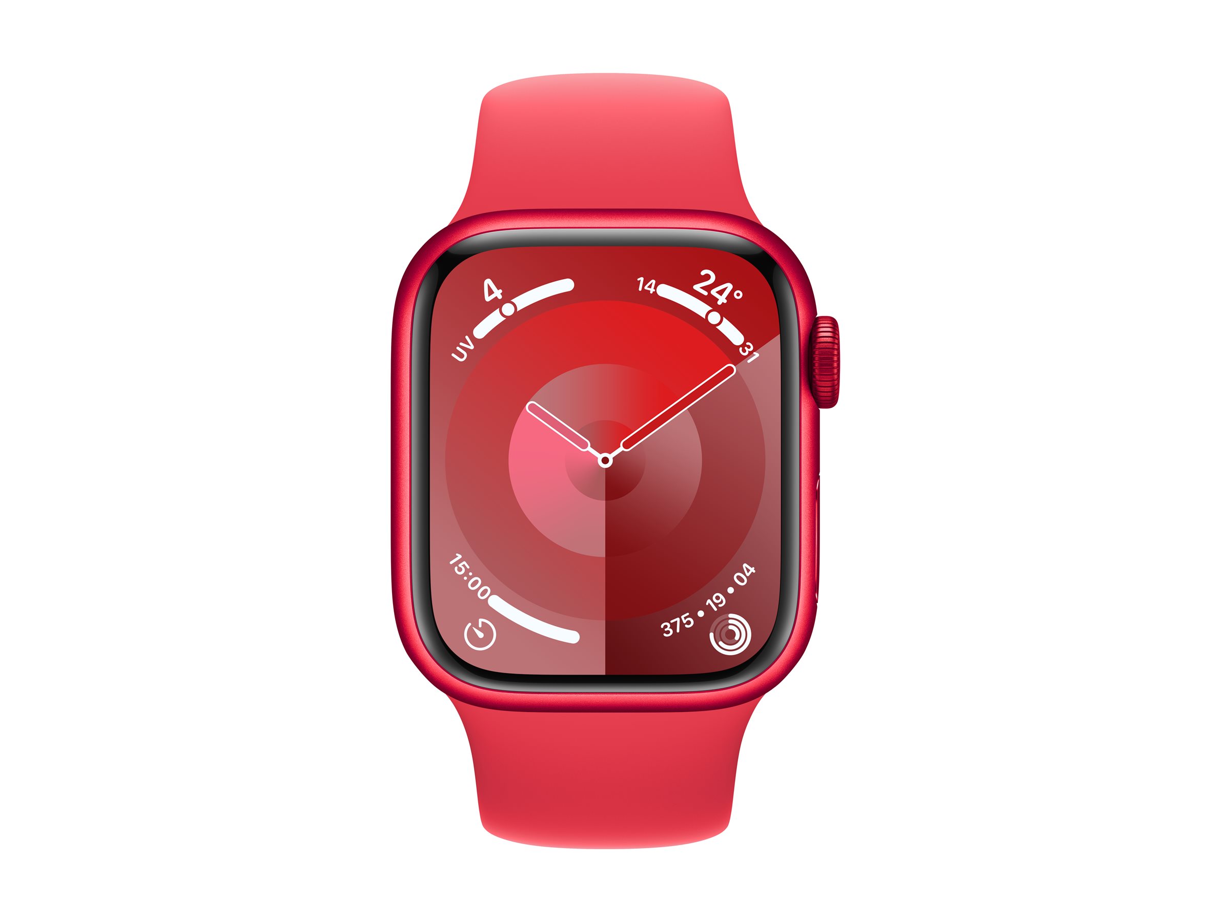 Apple Watch Series 9 (GPS + Cellular) (PRODUCT) RED - Red Aluminium - intelligente Uhr mit Sportband - rot - 64 GB