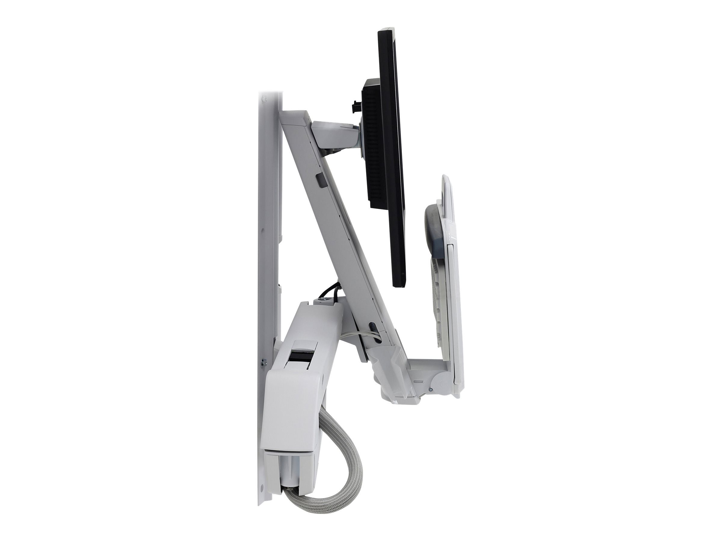 Ergotron Sit-Stand Combo Befestigungskit - für LCD-Display / Tastatur / Maus / Barcode-Scanner - weiß
