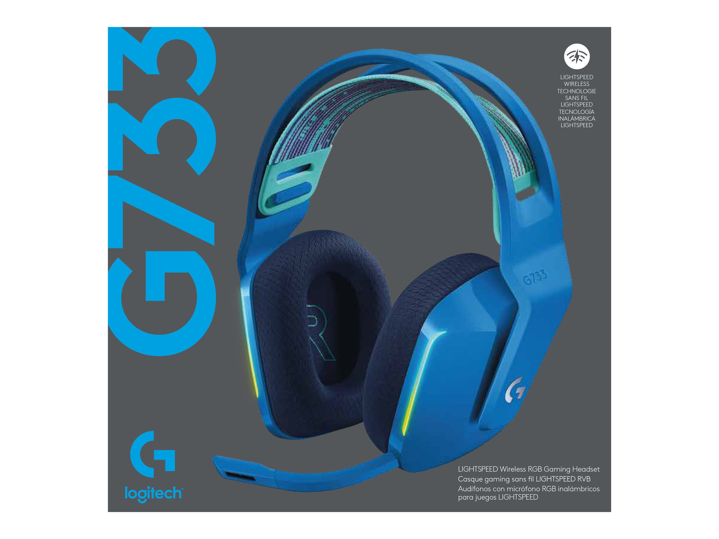 Logitech G G733 LIGHTSPEED Wireless RGB Gaming Headset - Headset