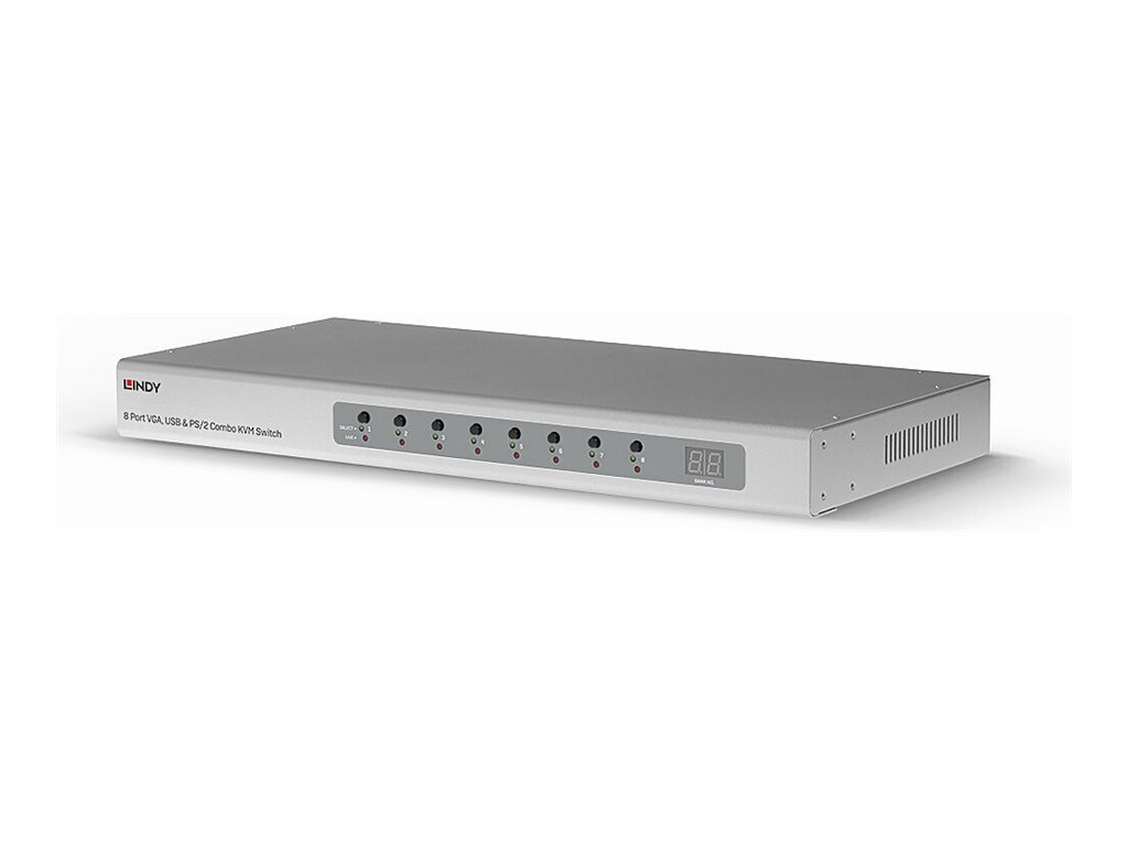 Lindy - KVM-Switch - 8 x KVM port(s) - an Rack montierbar