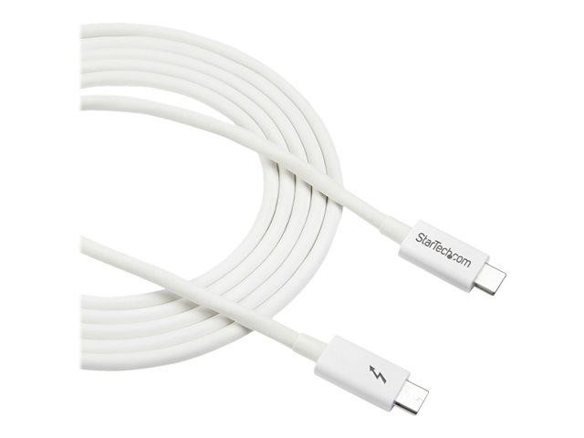 StarTech.com 6.6ft (2m) Thunderbolt 3 Cable
20Gbps
100W PD
4K Video
Thunderbolt-Certified
Compatible w/ TB4/USB 3.2/DisplayPort - Thunderbolt-Kabel - 24 pin USB-C zu 24 pin USB-C - 2 m