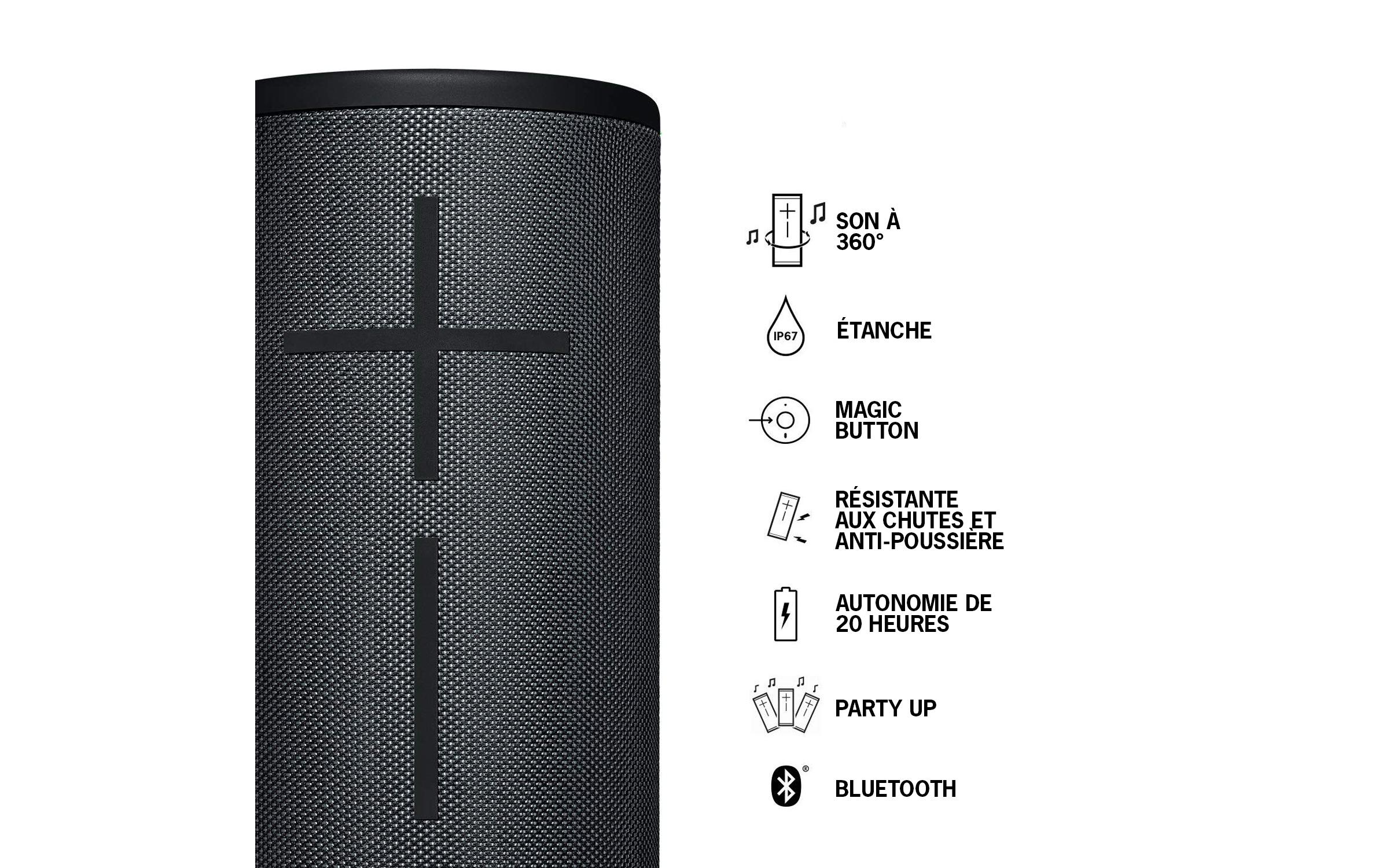 Ultimate Ears Bluetooth Speaker MEGABOOM 3 Night Black