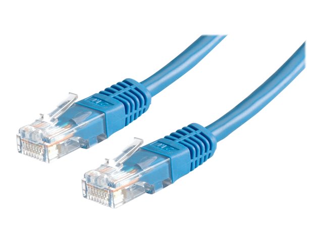 VALUE - Patch-Kabel - RJ-45 (M) zu RJ-45 (M) - 10 m - UTP - CAT 6 - geformt - Blau