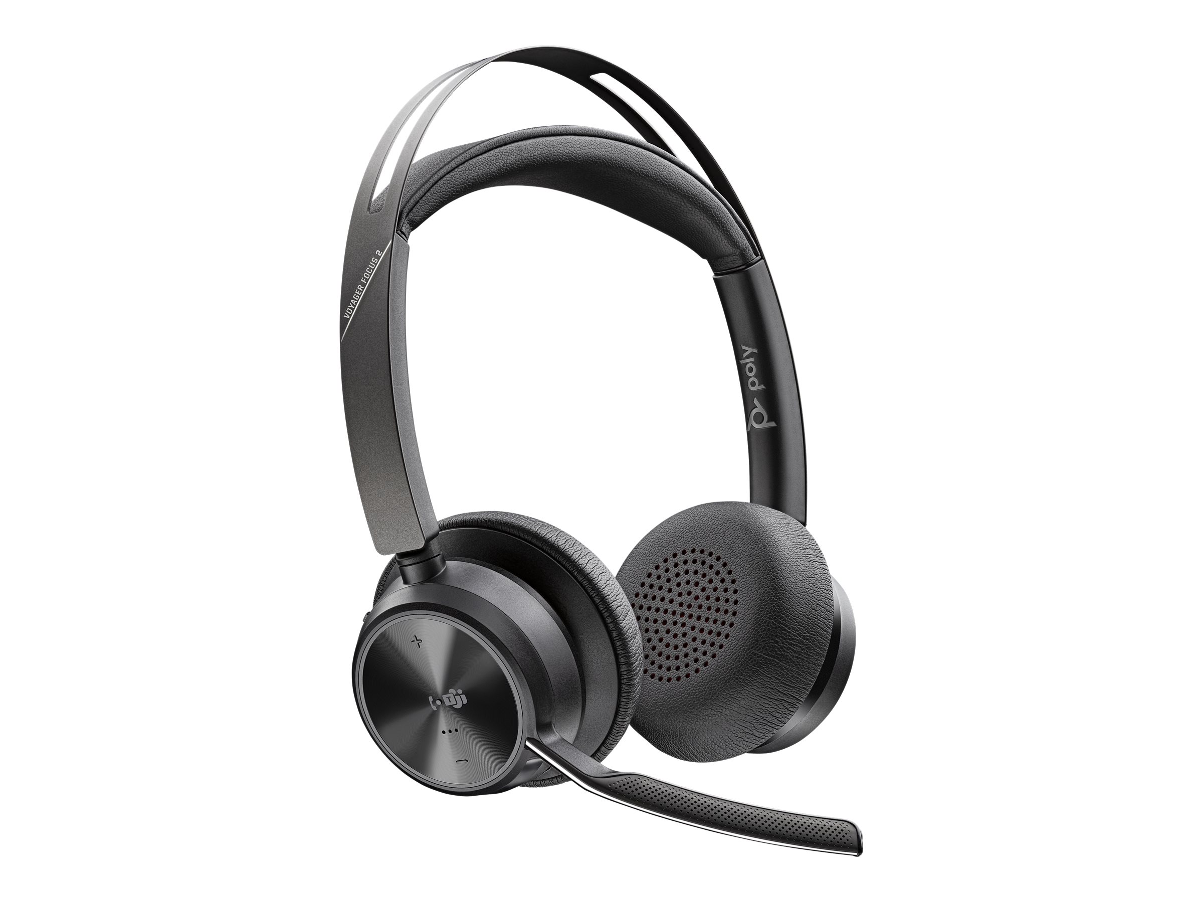 Poly Voyager Focus 2 UC - Headset - On-Ear - Bluetooth - kabellos, kabelgebunden - aktive Rauschunterdrückung - Adapter USB-A via Bluetooth - Zertifiziert für Microsoft Teams